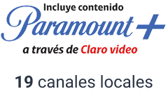 Claro Video logo - Paramount logo