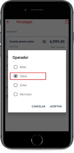 Vía APP Vía APP