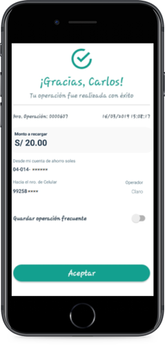 Vía APP Vía APP