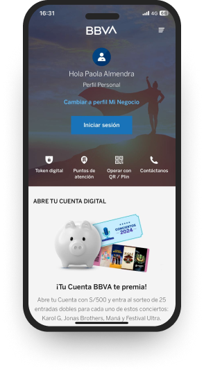 Vía APP Vía APP