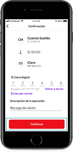 Vía APP Vía APP