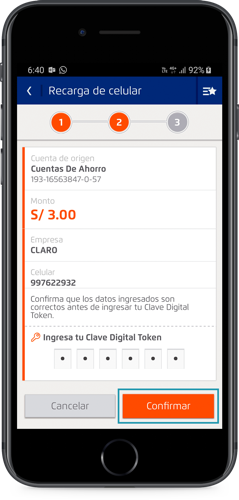 Vía APP Vía APP